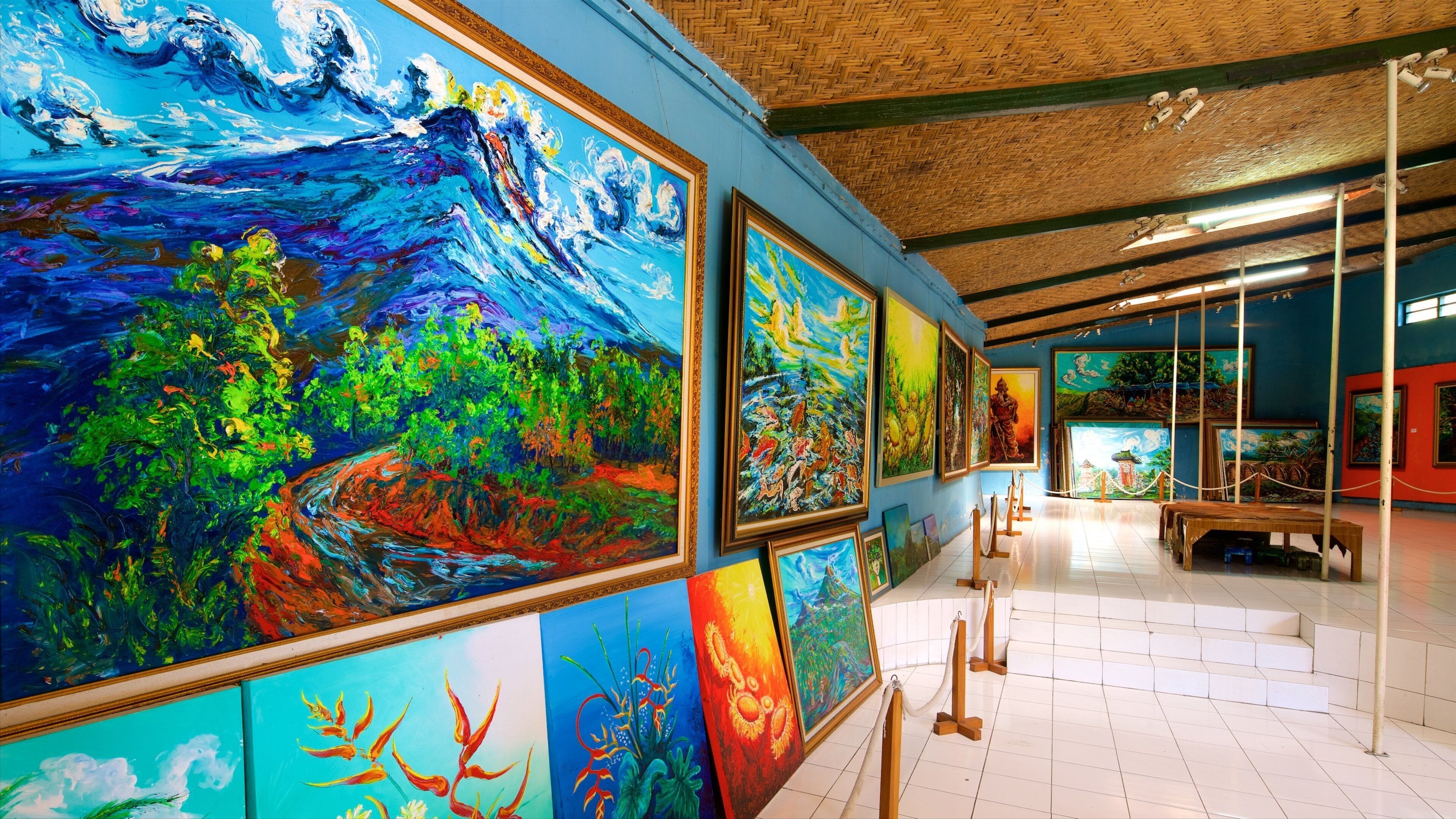 Affandi Museum showing art and interior views