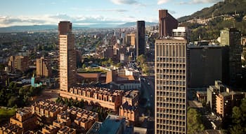Panoramic view of the financial district of Bogota, Colombia