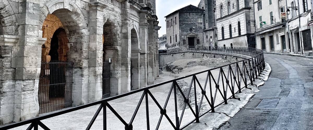 A historical landmark in Arles