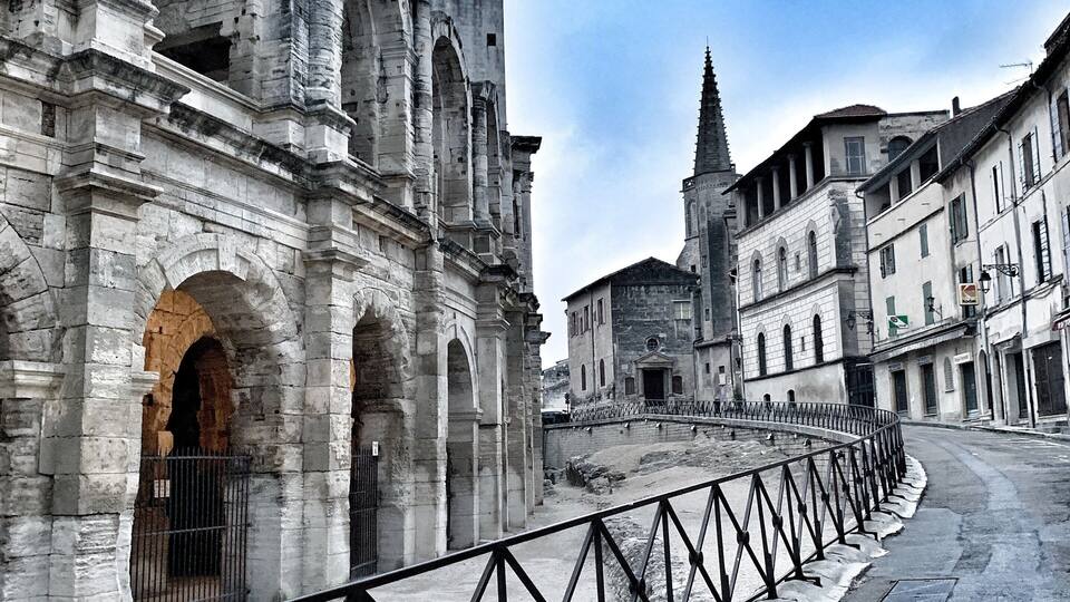 A historical landmark in Arles