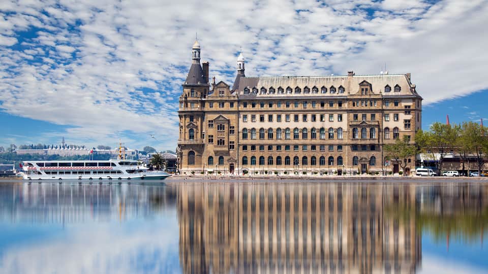 Haydarpasa station building in Istanbul ; Shutterstock ID 276386249