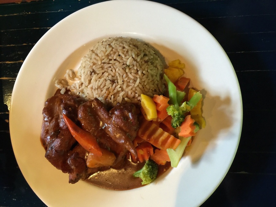 Really awesome food at the Big Banana in Antigua. Recommended by 3 different locals. Thankfully the location at the airport was open.