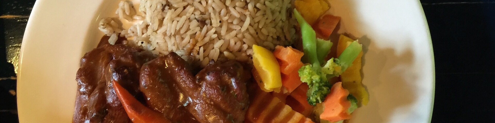 Really awesome food at the Big Banana in Antigua. Recommended by 3 different locals. Thankfully the location at the airport was open.