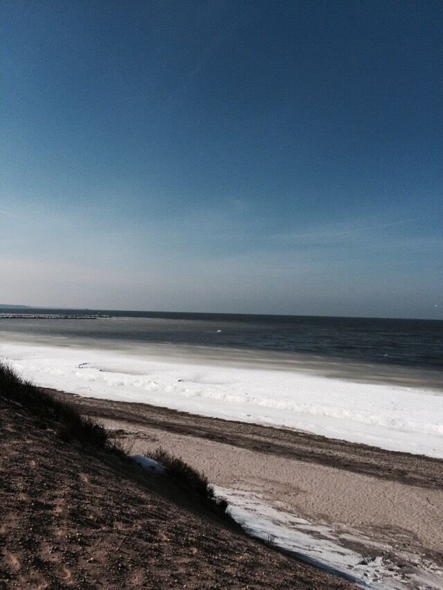 Hiking The frozen shores on the north fork of Long Island in February. Picture taken high on one of the bluffs over looking the sound. Beautiful and amazing place. 
#hiking
#waterlust
