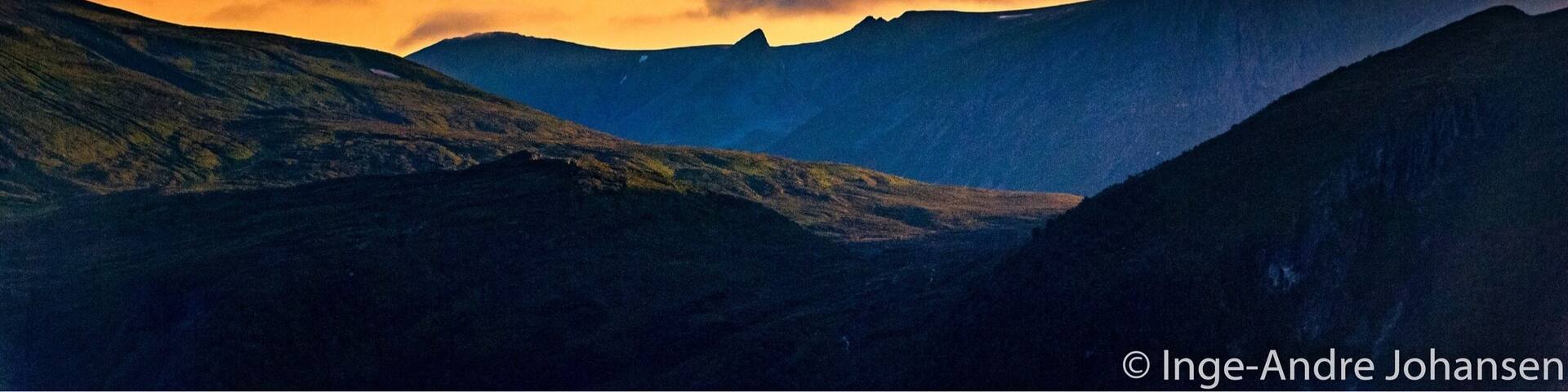 Sunset at Hovdeåsen