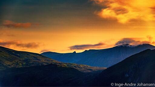 Sunset at Hovdeåsen