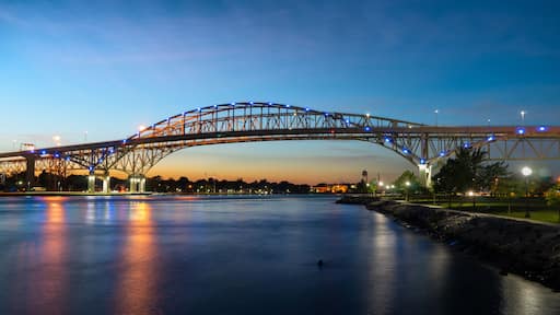 Blue Water Bridge at sunset