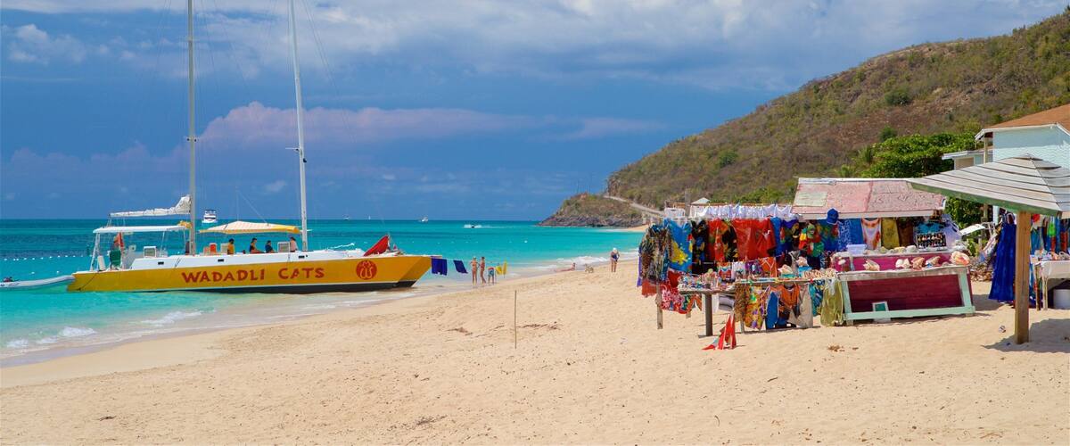 Turner\'s Beach which includes boating, a beach and general coastal views