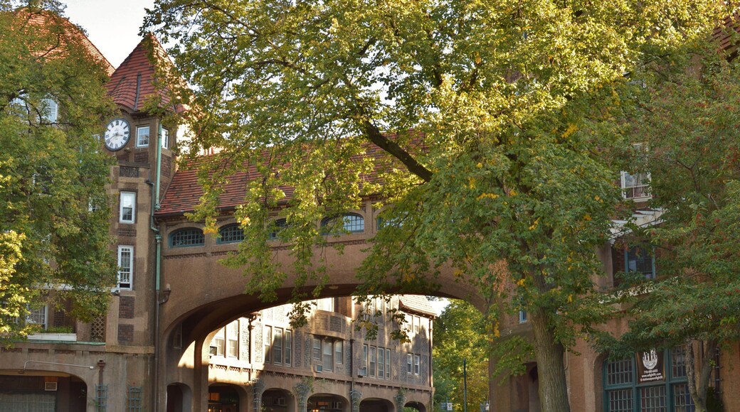 Charming Queens Neighborhood Arched Entrance to Forest Hills New York