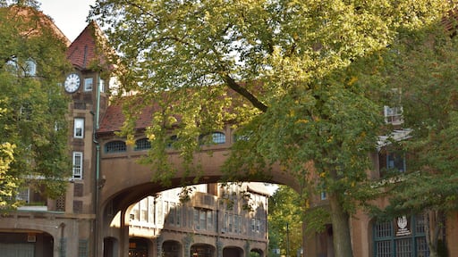 Charming Queens Neighborhood Arched Entrance to Forest Hills New York