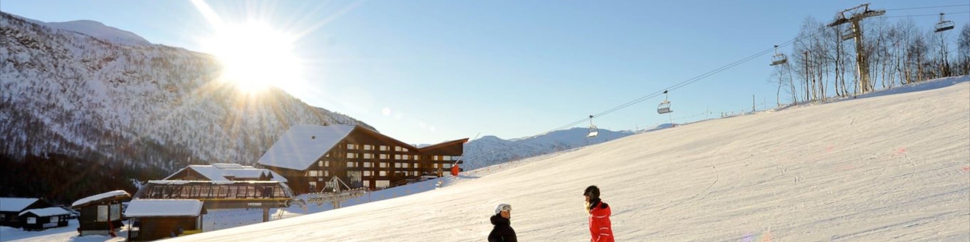 Myrkdalen featuring snow skiing, a luxury hotel or resort and snow