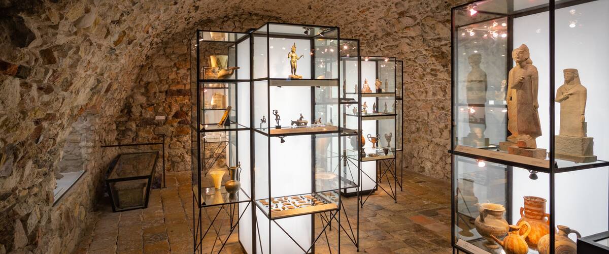 Castre Museum featuring interior views