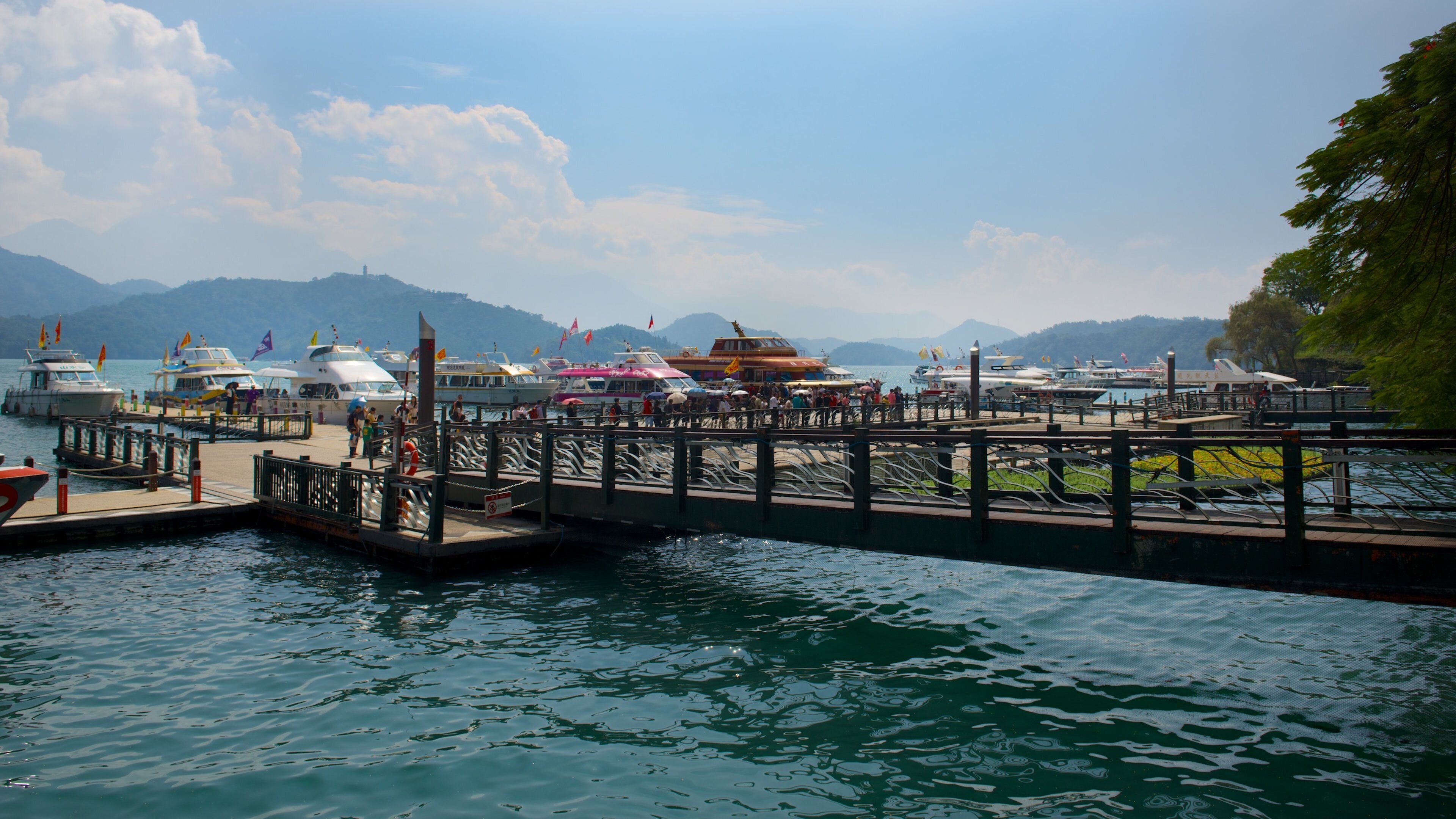 Shueishe Pier which includes a bay or harbor and a lake or waterhole