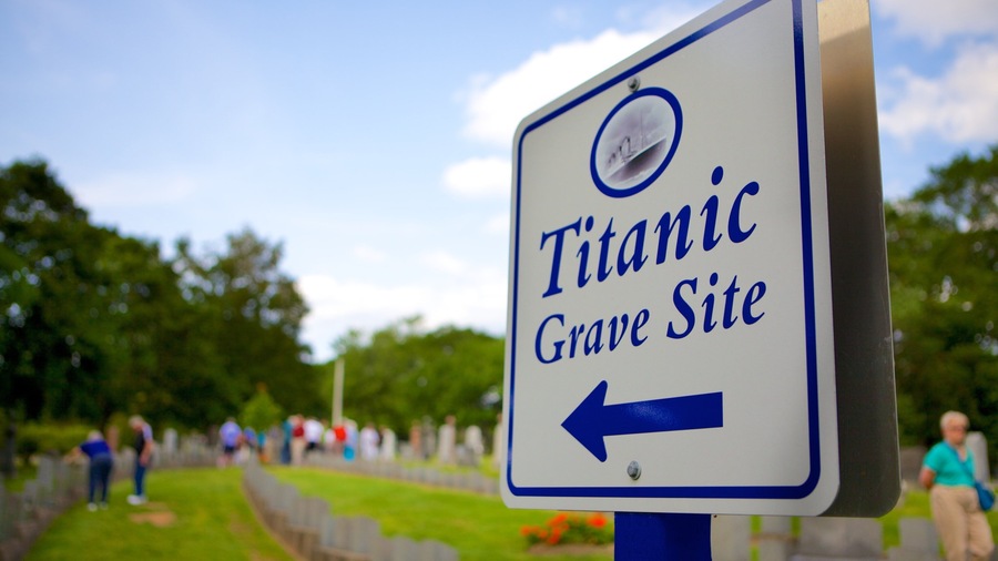 Fairview Cemetery featuring signage and a cemetery