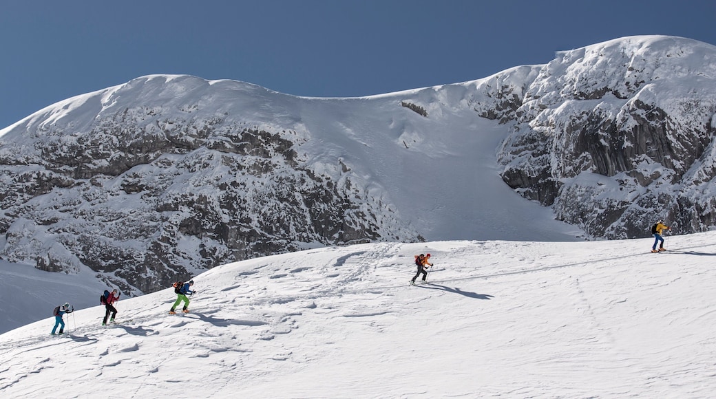 Nassfeld-Hermagor Skiing which includes snow, mountains and snow shoeing