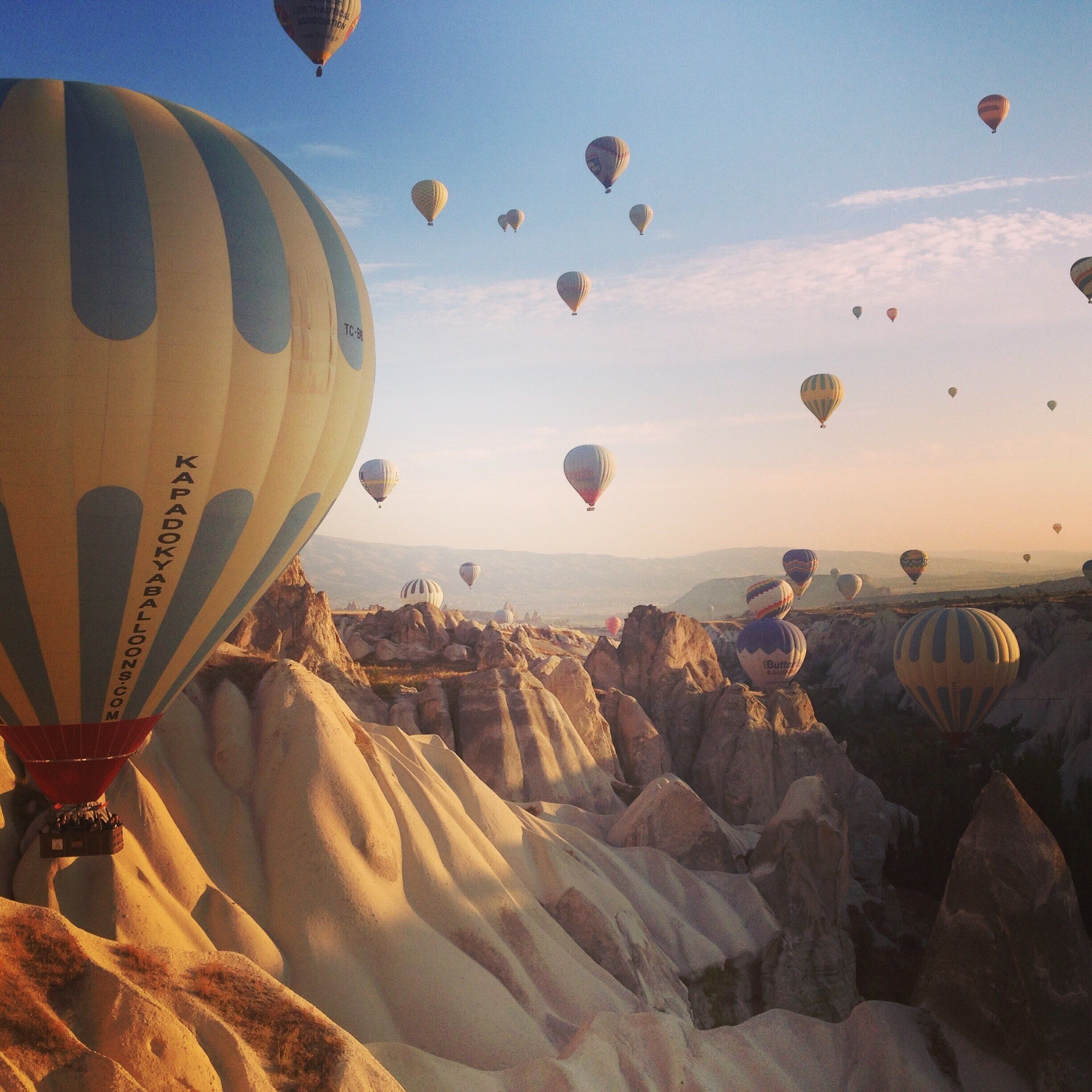 Hot air ballooning at sunrise through Turkey #LifeAtExpedia