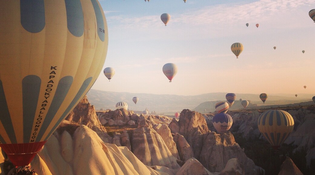 Hot air ballooning at sunrise through Turkey #LifeAtExpedia