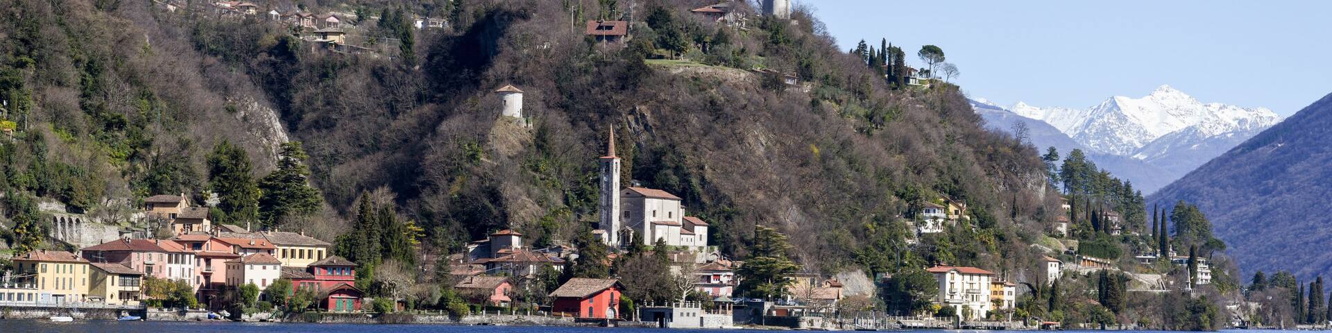 San Mamete village in the municipality of Valsolda, Italy