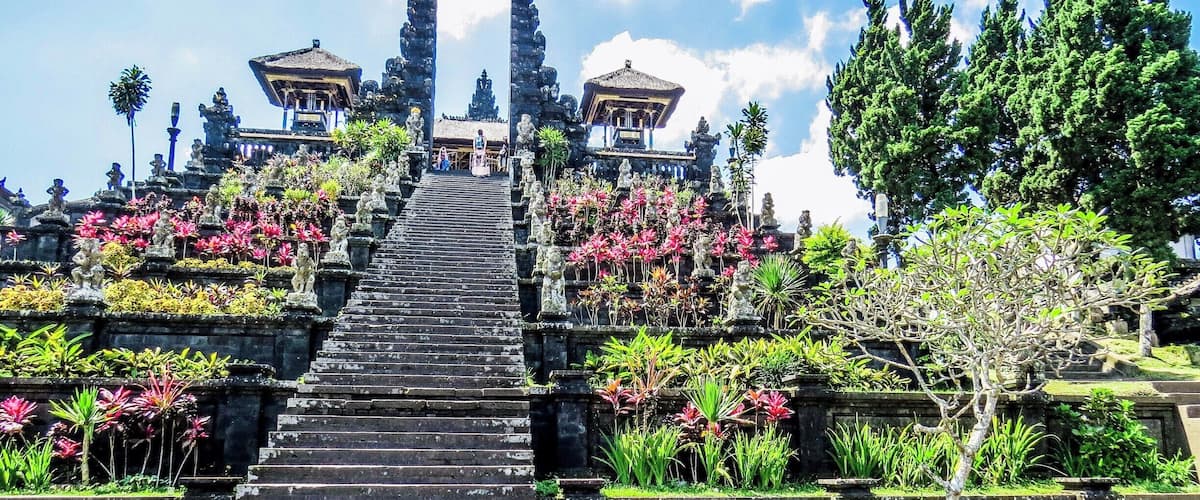 Besakih Temple in Bali, Indonesia. This is the most important, the largest and holiest temple of Hindu religion in Bali.