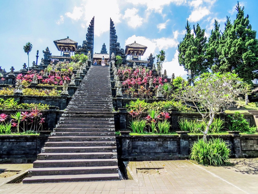 Besakih Temple in Bali, Indonesia. This is the most important, the largest and holiest temple of Hindu religion in Bali.