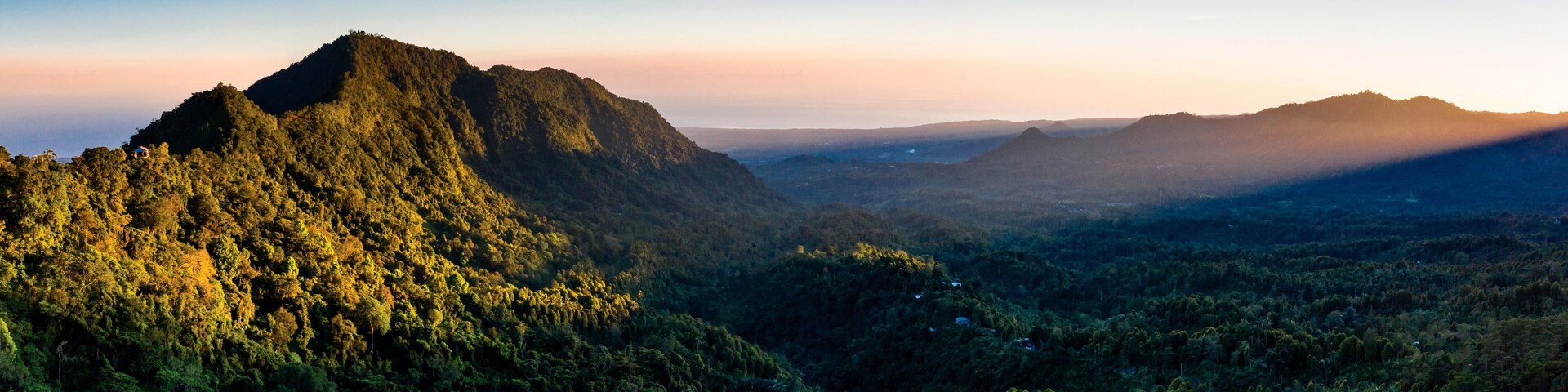 Buleleng mountain range in Bali Indonesia