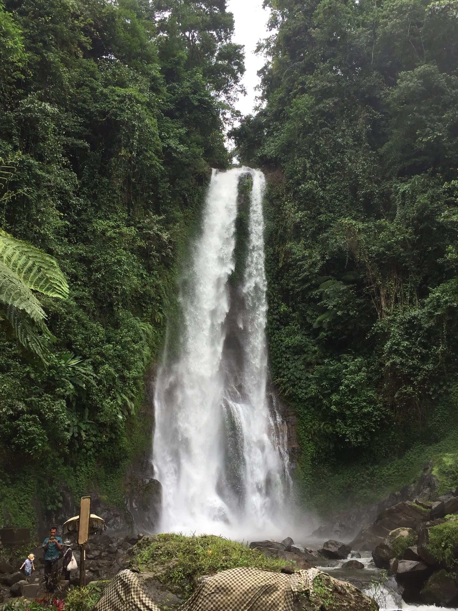 We came to #GitGitWaterfall at just the right time. Our guide who is a good friend made us go. Another day any it would of been chocolate water. #Bali #Guides know best. Great to jump in and let the current take you for a ride 