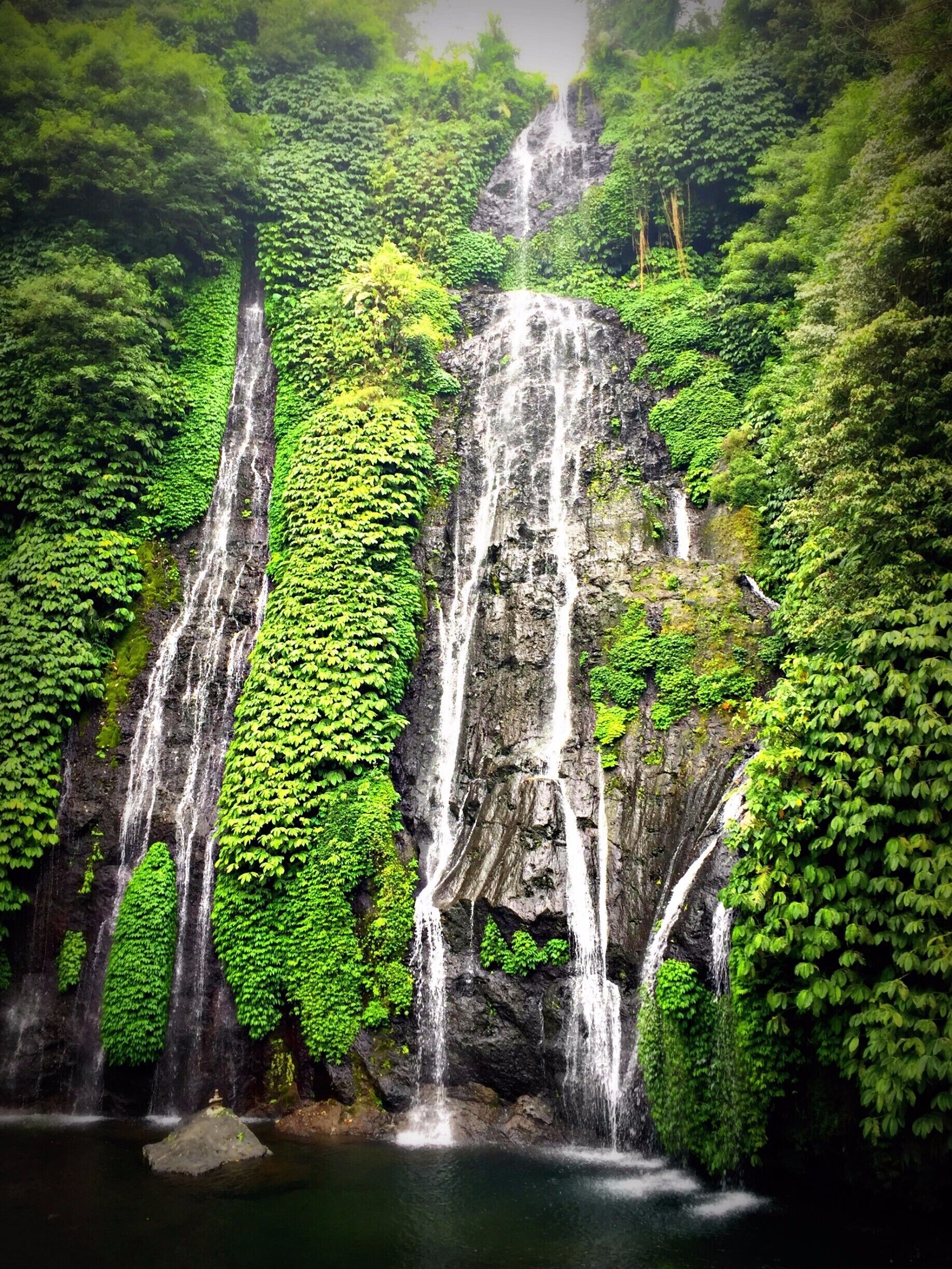 Banyumala Waterfall, North of Ubud, Bali 

I stumbled upon it randomly, but it's probably close to Singaraja, Bali, Indonesia. 


