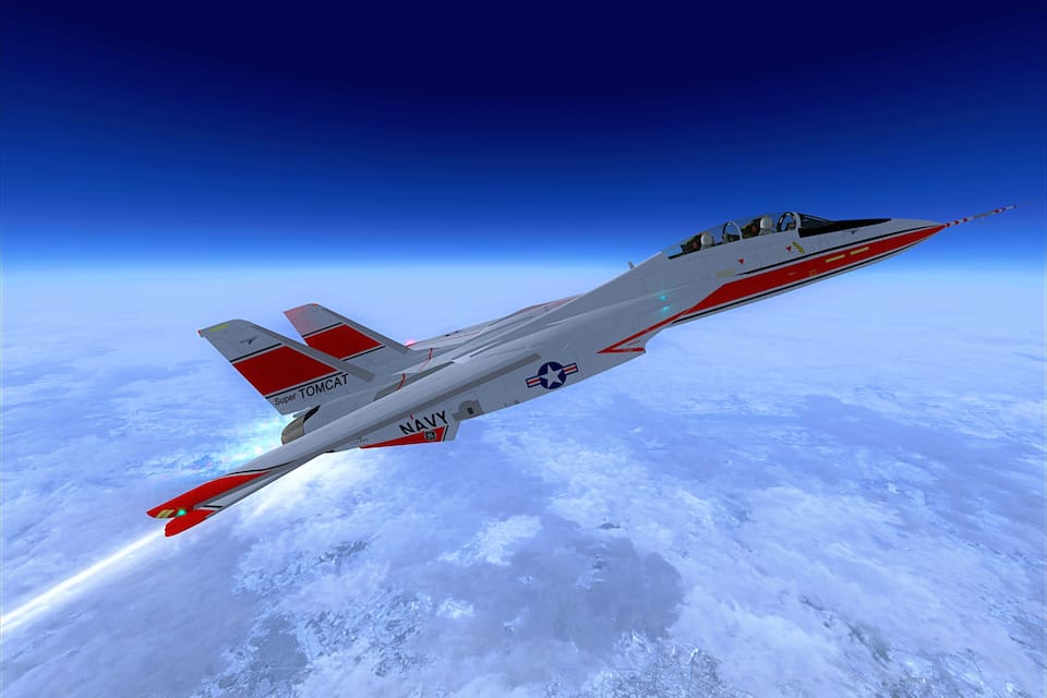 Un avión de combate volando sobre un paisaje nevado.