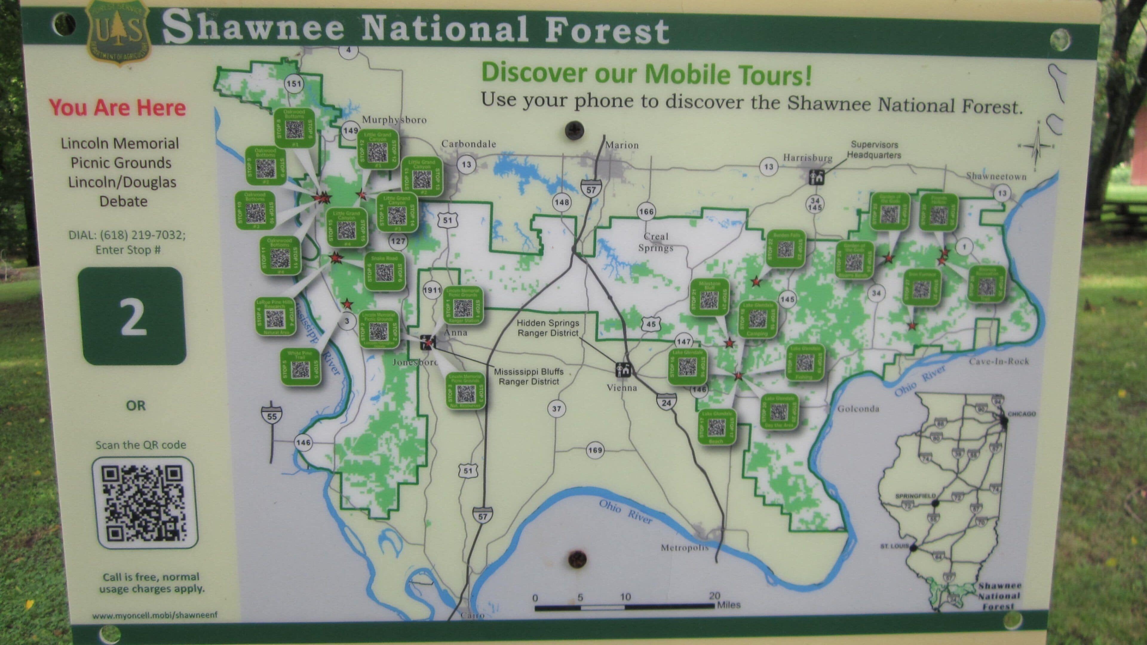 Monumento a Lincoln que incluye señalización