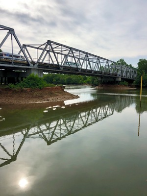 The bridge near the ferry terminal