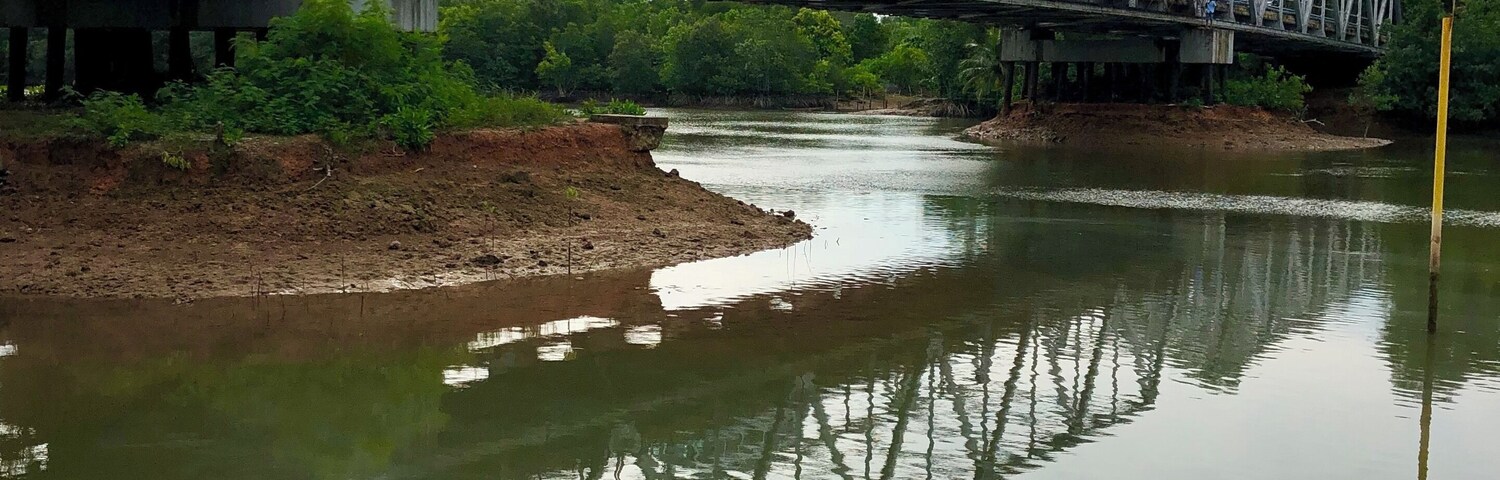 The bridge near the ferry terminal