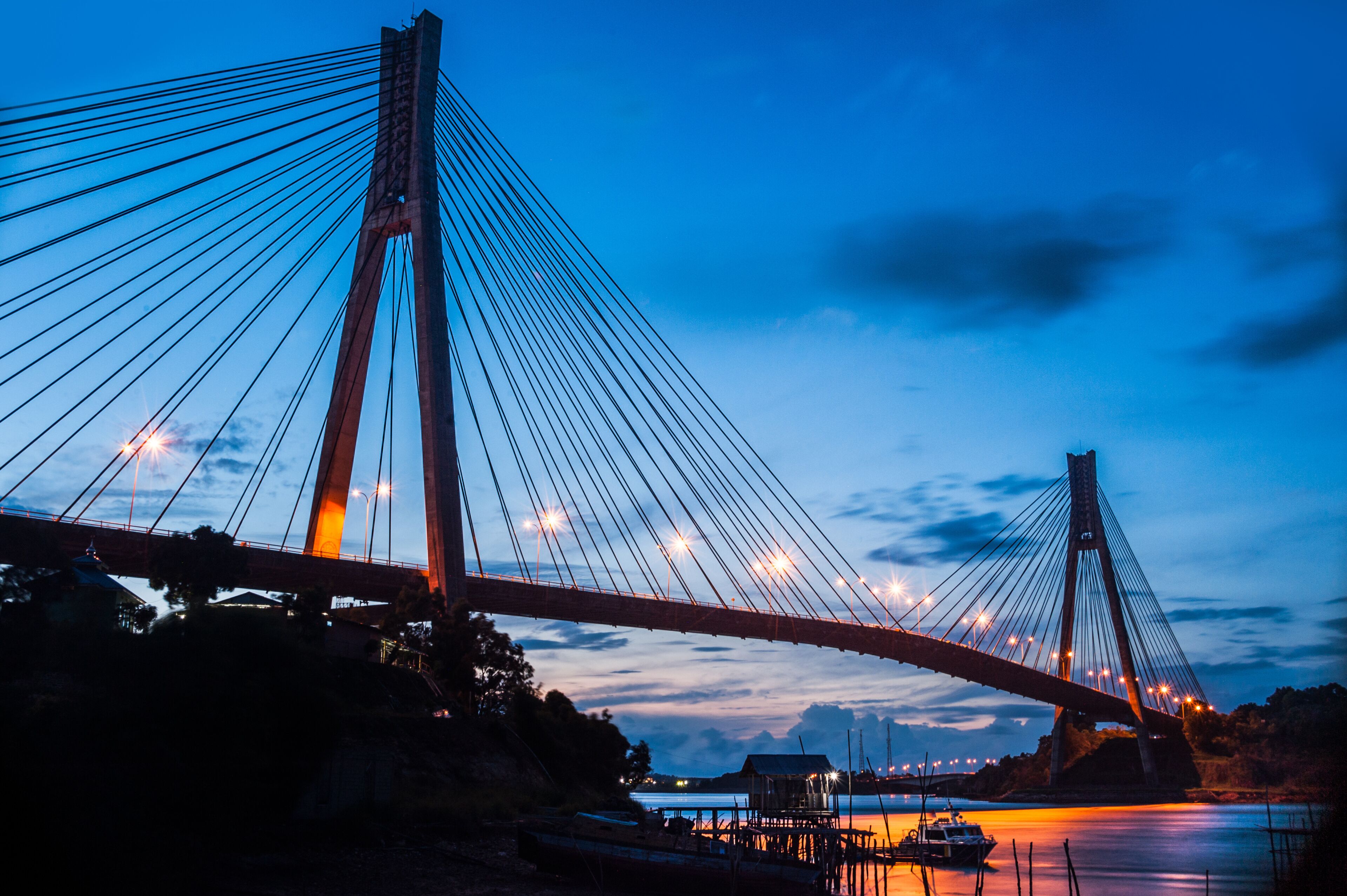 barelang bridge at batam island, indonesia