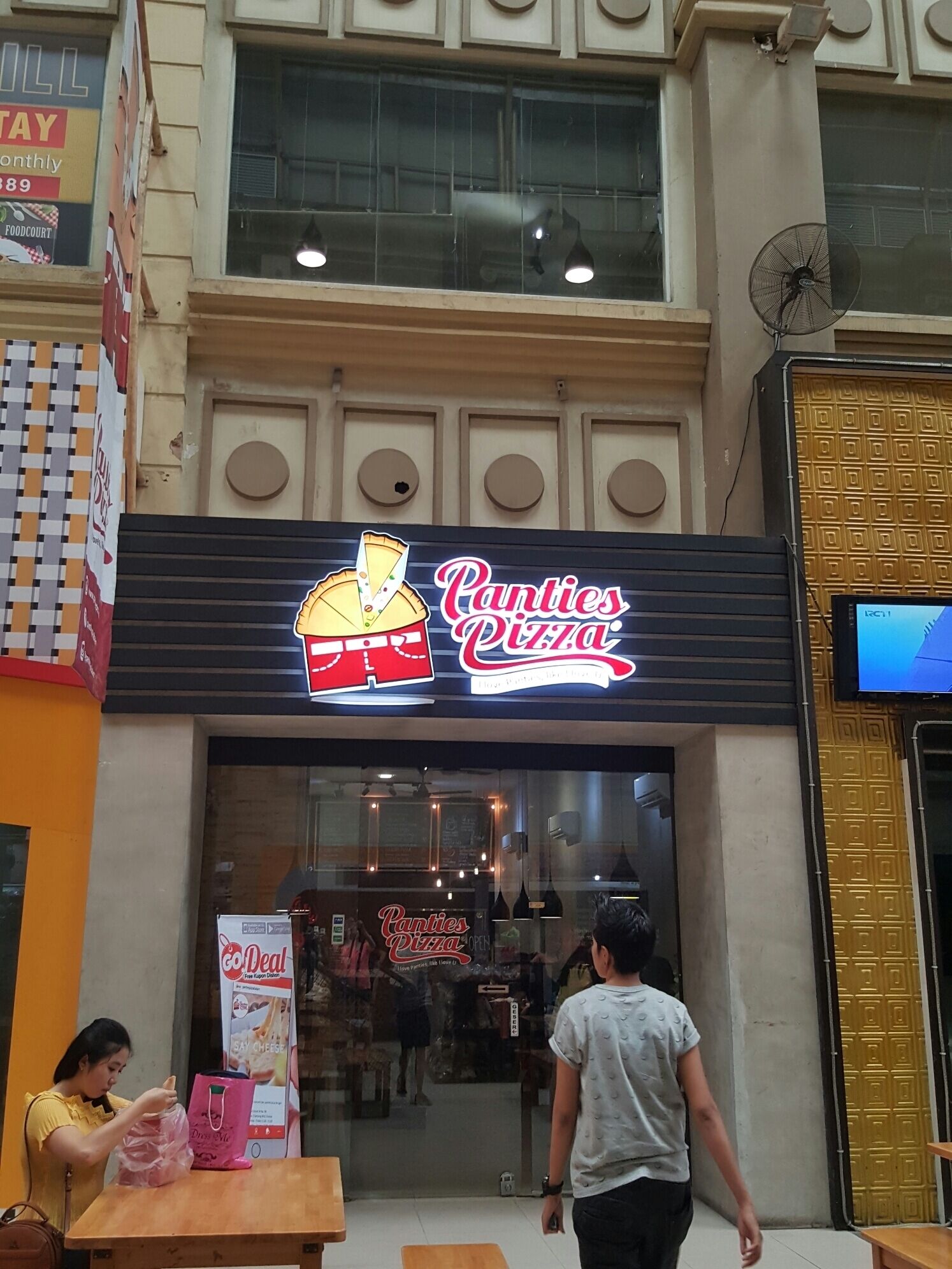 This pizza joint has turned many heads. How did pizza get associated with panties anyway?