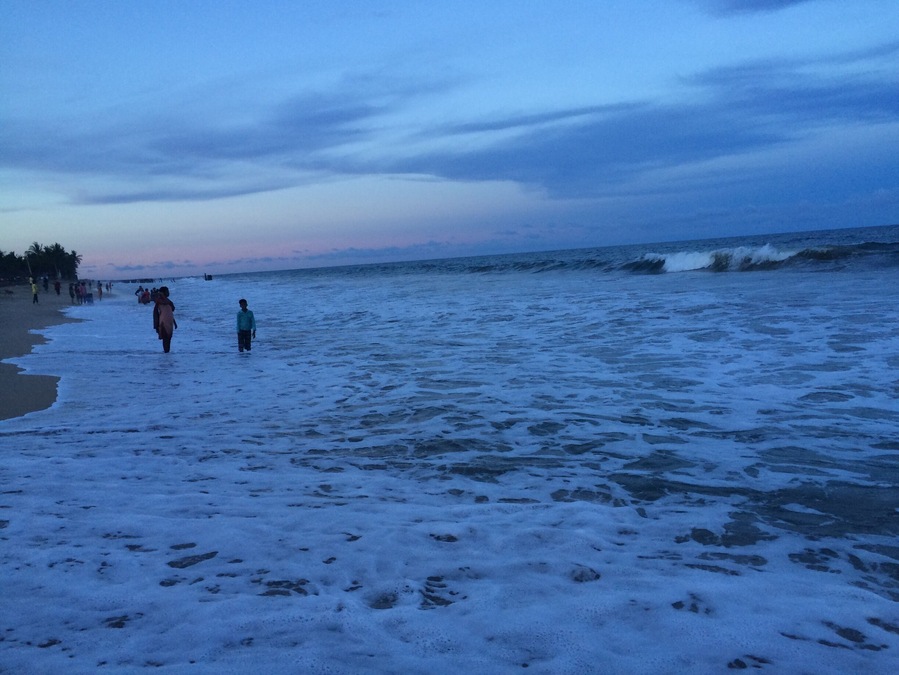 A lovely beach close to Puducherry