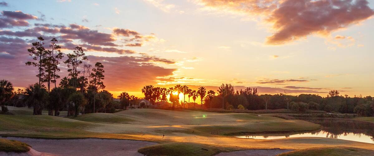 Golf Course Sunrise / Sunset in Florida