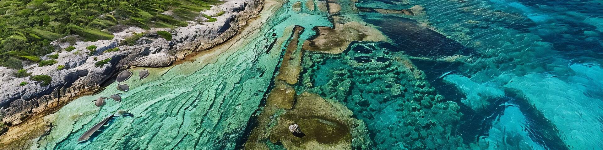 Overlooking Munjack Cay in Abaco, Bahamas