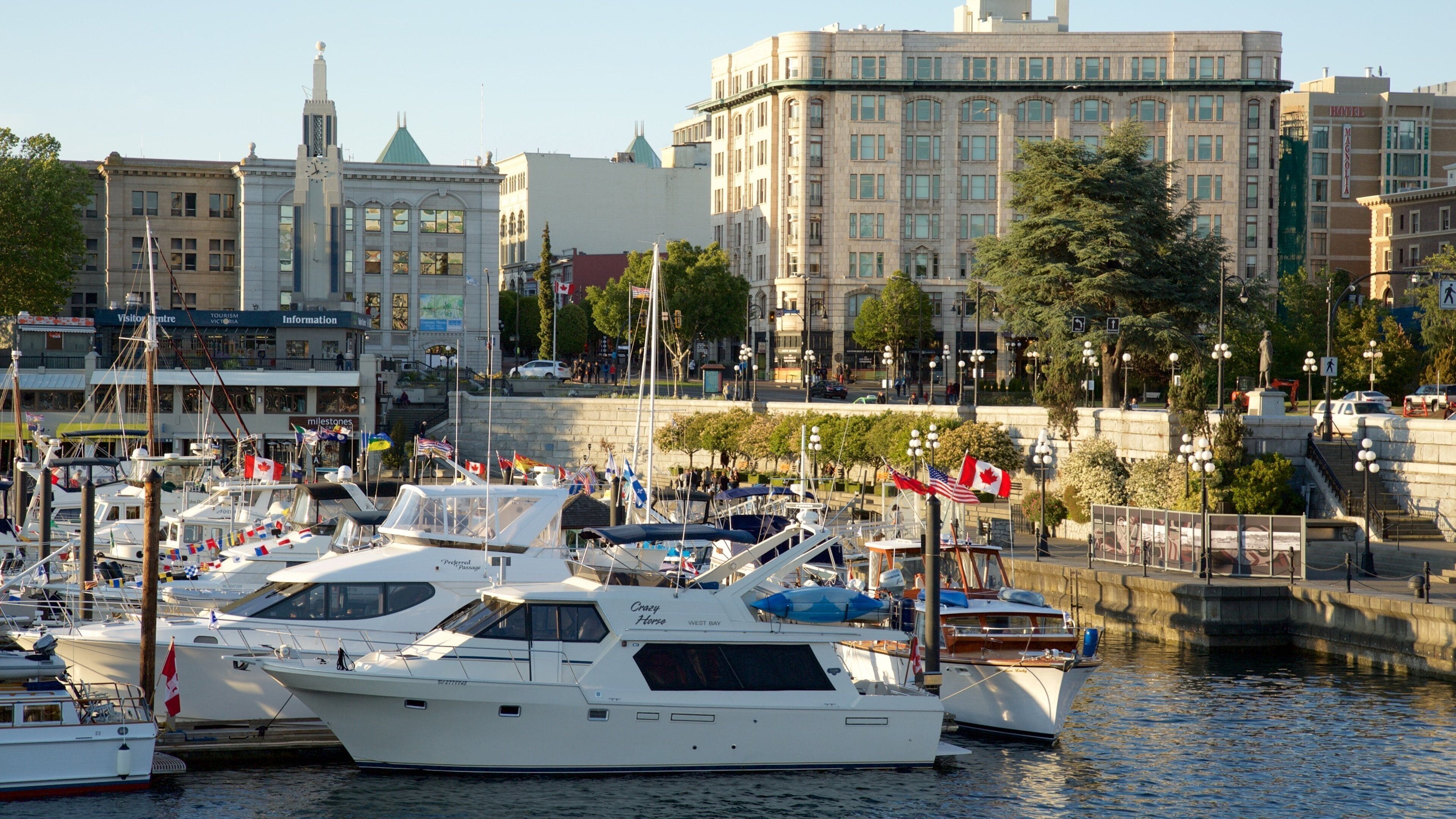 Victoria Harbour which includes heritage elements and a bay or harbor