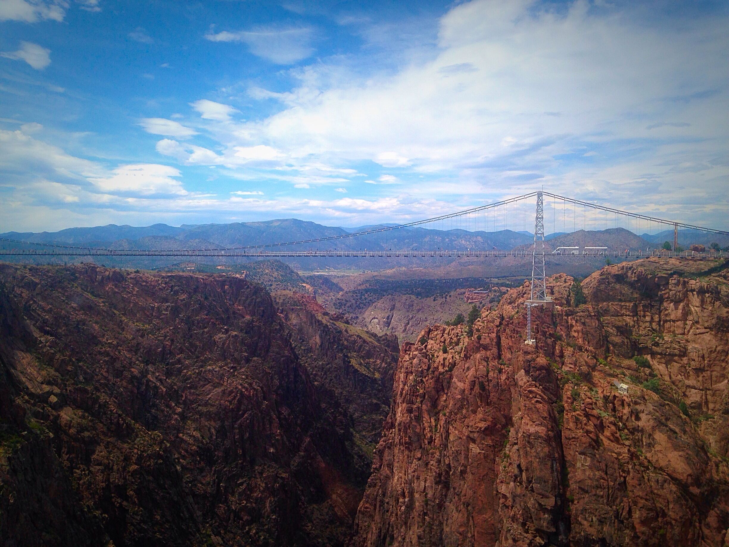 Royal Gorge Bridge is the highest suspension bridge in the United States. Newly reopened after the fires of 2013.