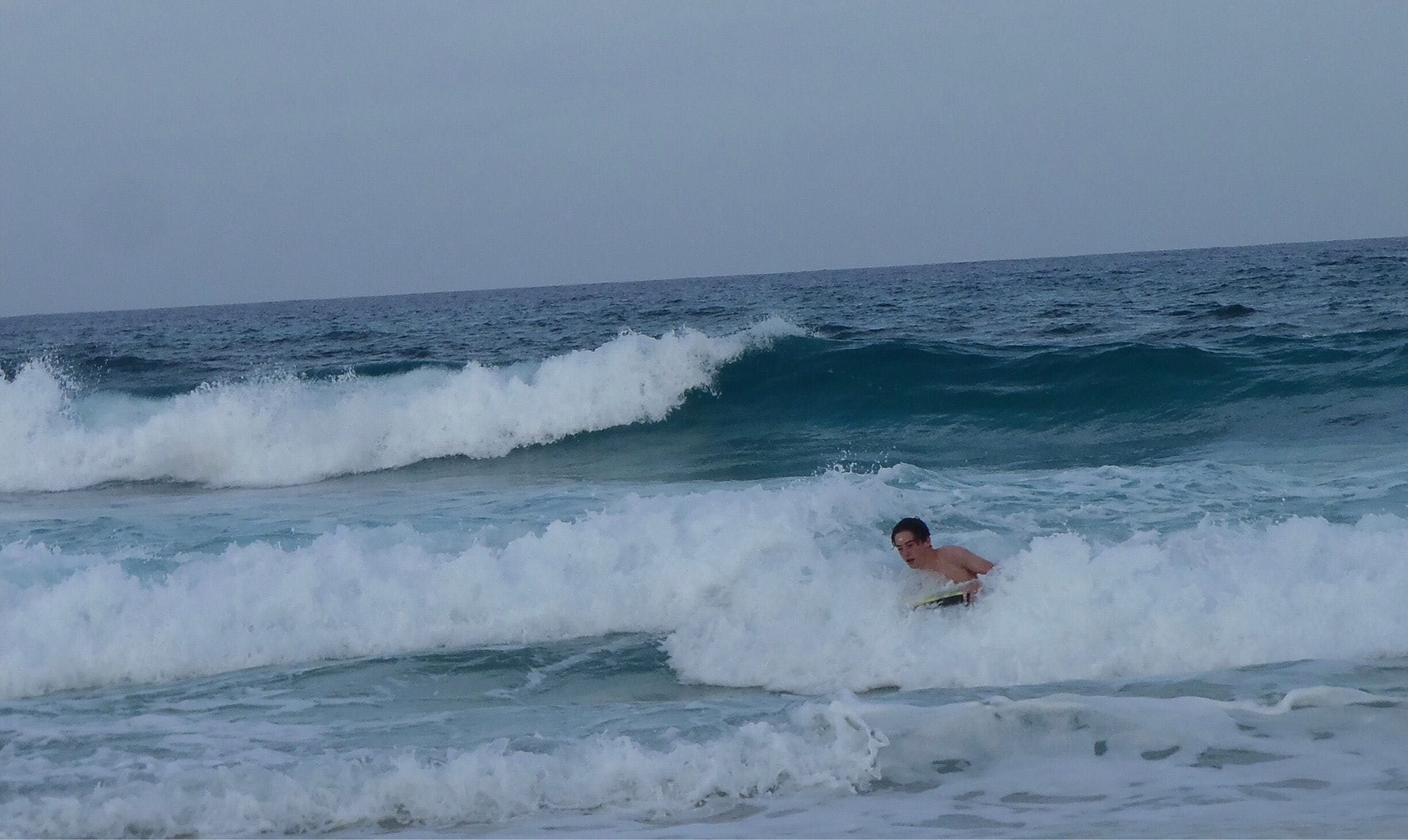 Nice waves, soft pink sand