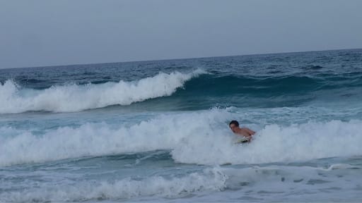 Nice waves, soft pink sand