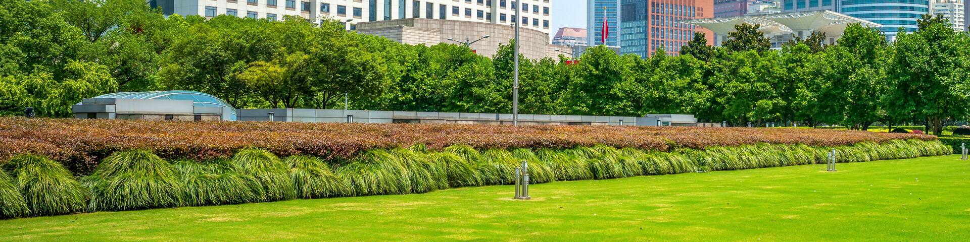facade view of shanghai city hall in china