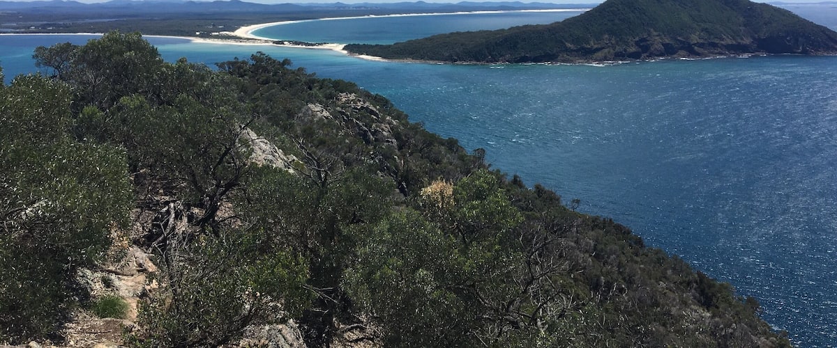 The walk up Tomaree Head is worth while for the gorgeous views #beachtips #AboveitAll #GreatOutdoors