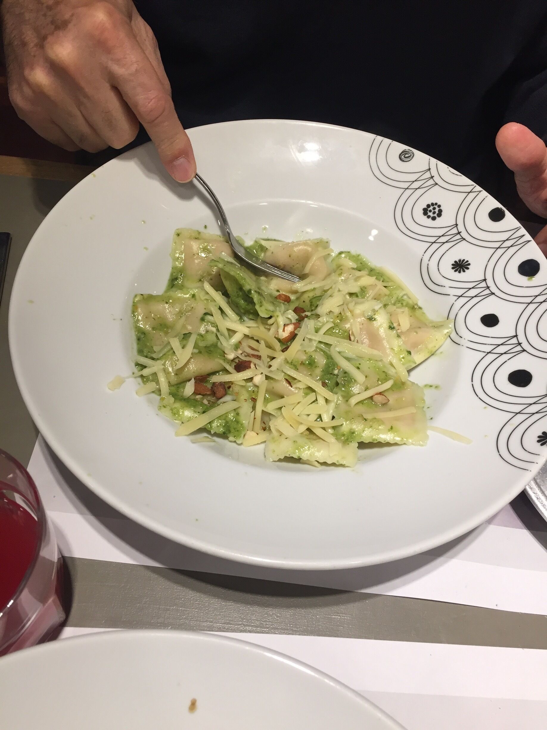 Raviolones de calabaza y espinaca