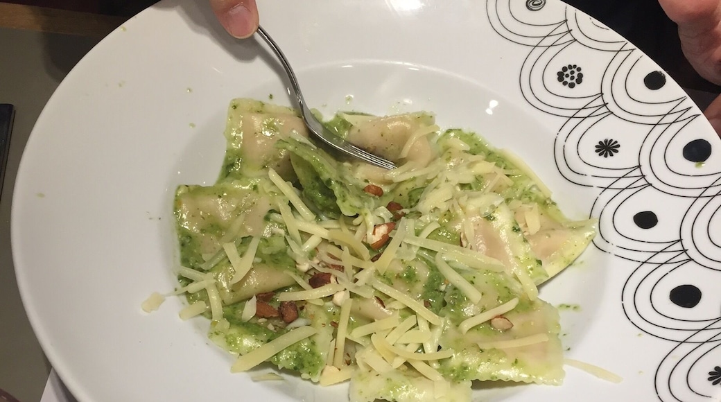 Raviolones de calabaza y espinaca