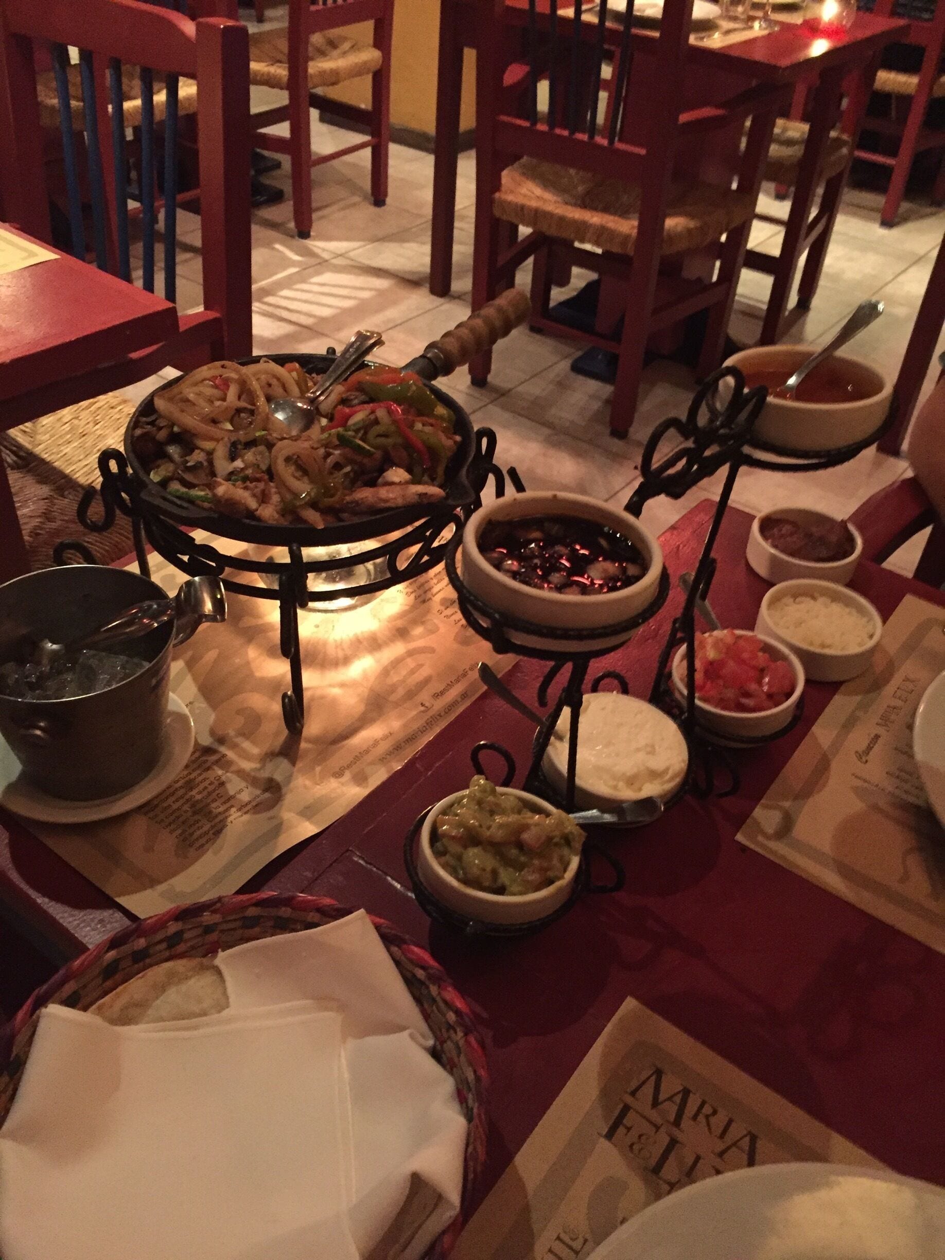 Fajitas de pollo y verduras