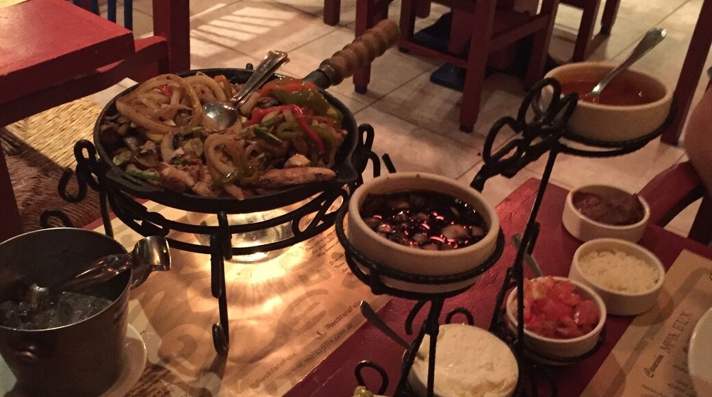 Fajitas de pollo y verduras