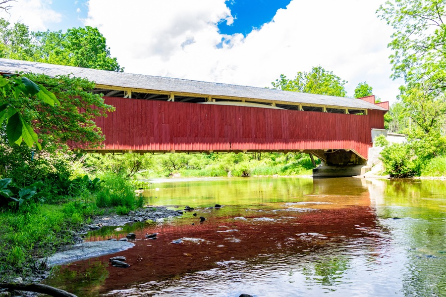 Geiger's Covered Bridge in Lehigh Valley Pennsylvania