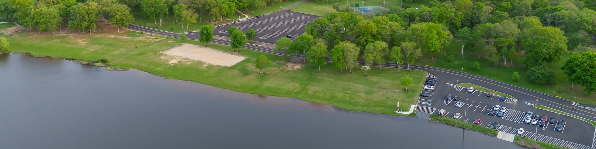 Aerial Sunset in Jamesburg New Jersey