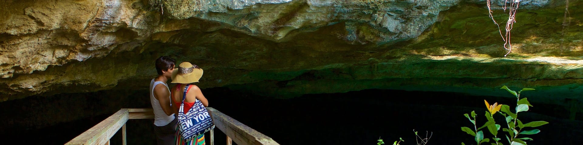 Ben\'s Cave showing views as well as a couple