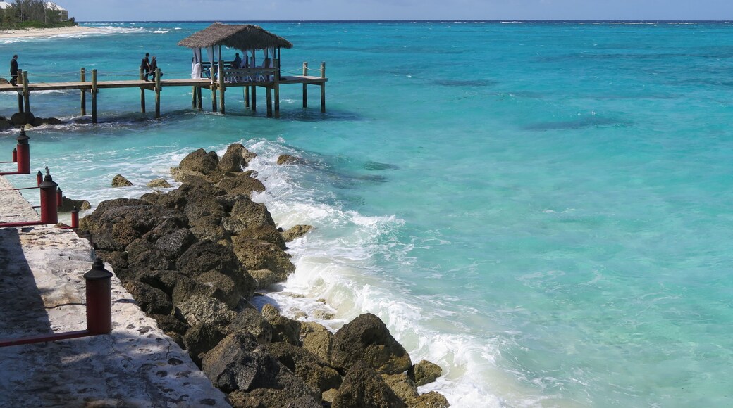 the amazing view from a resort in West Bay in Gambier Village in Nassau in the month of February, Bahamas